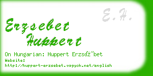 erzsebet huppert business card